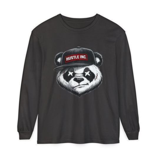 Hustle Inc. Panda Icon Long Sleeve Tee