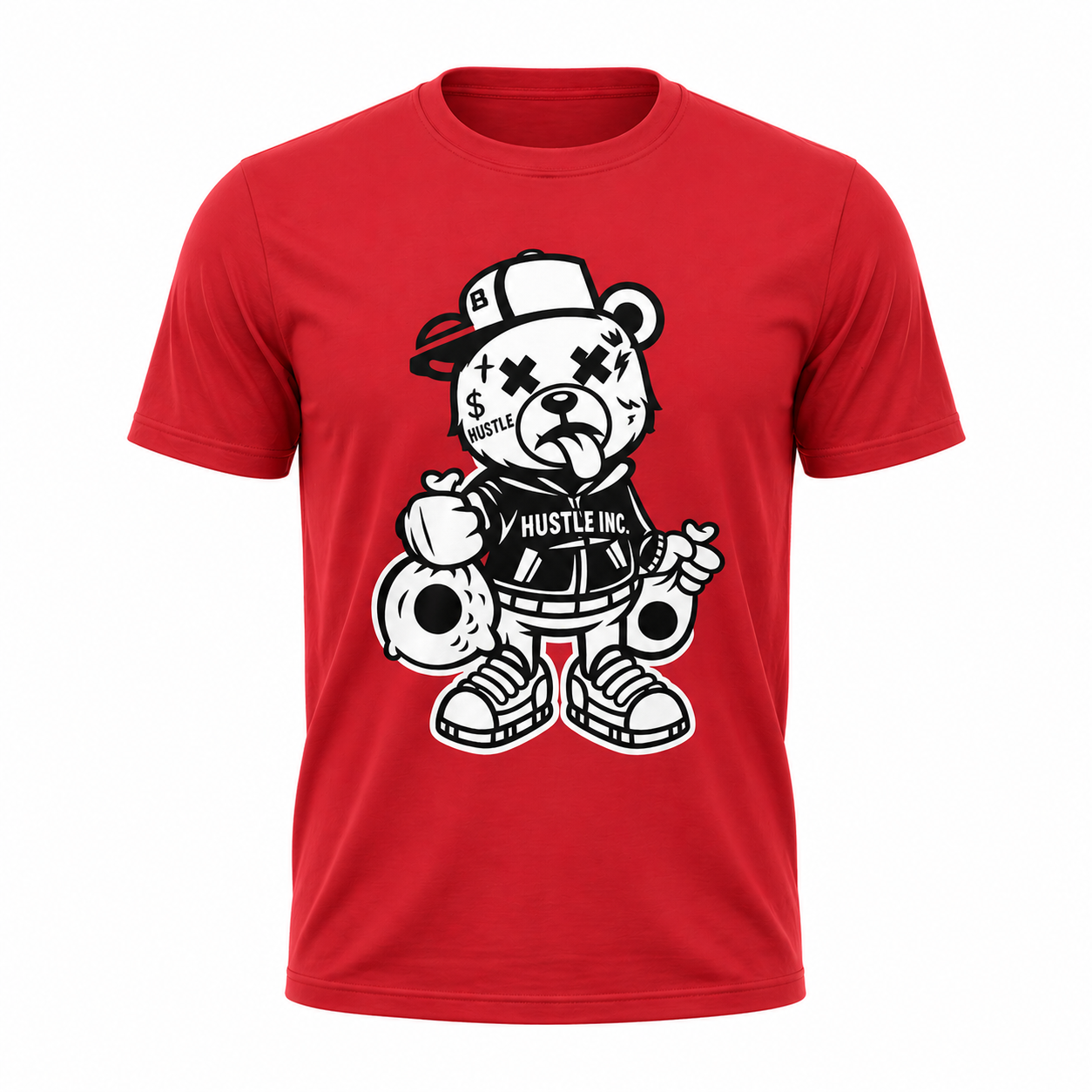 Hustle Inc. Money Bear Graphic T-Shirt