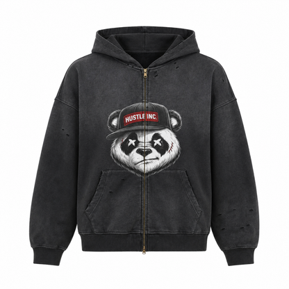 Hustle Inc. Panda Icon Full Zip Hoodie