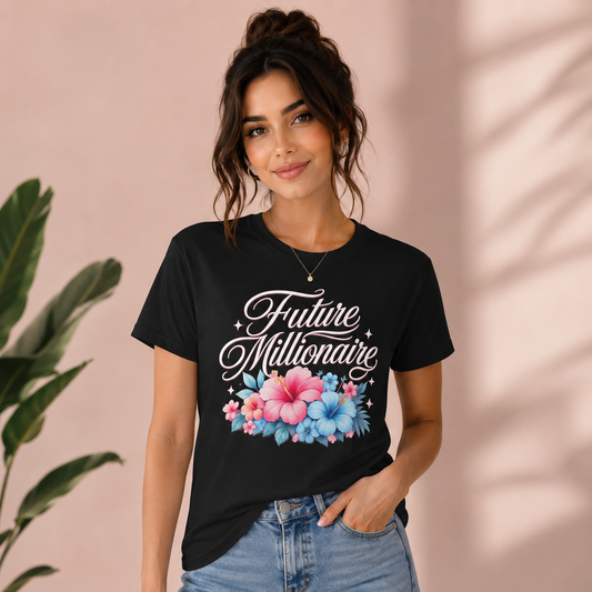 Future Millionaire Tee | Floral Edition
